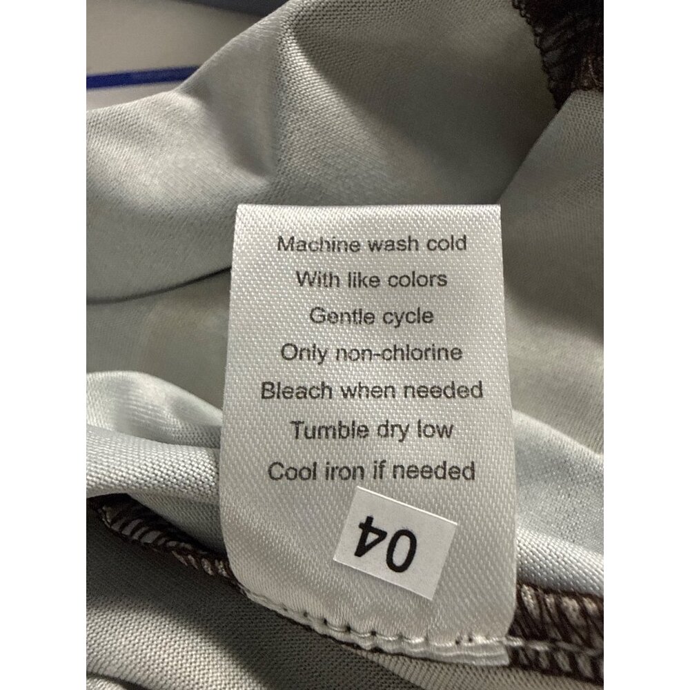 Serengeti Womens Large Green Top With Abstract Leaf Pattern 3/4 Sleeves - Picture 6 of 7